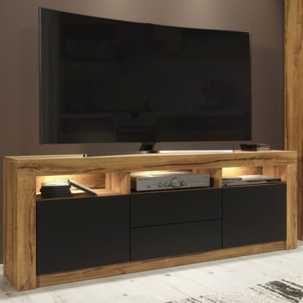 tv unit ROMA 160 wood effect